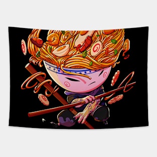Noodle Ninja, Ramen Style Tapestry