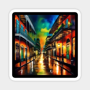 Memories of New Orleans - Bourbon Street Magnet