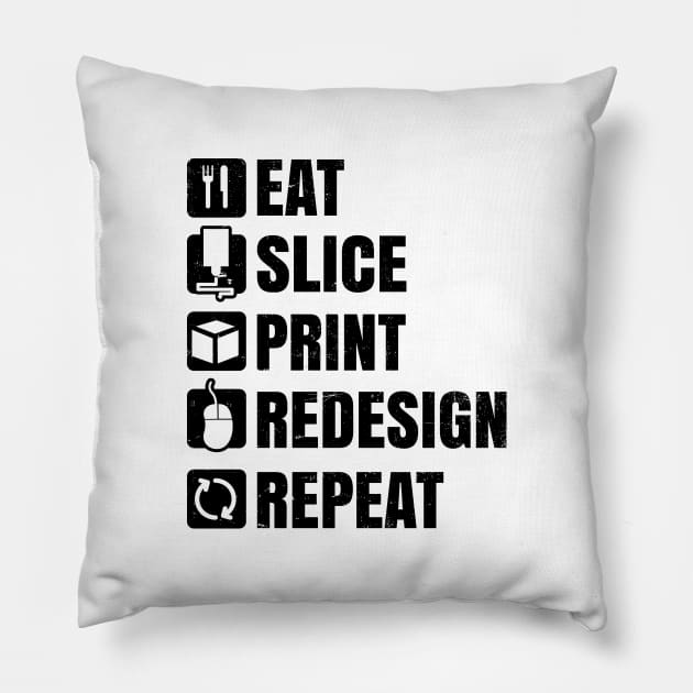 3D Printing Shirt | Design Slice Redesign Gift Pillow by Gawkclothing