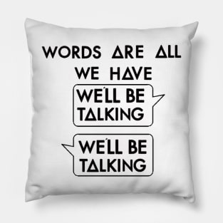 Talking (black) Pillow