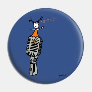 Singing woman Pin