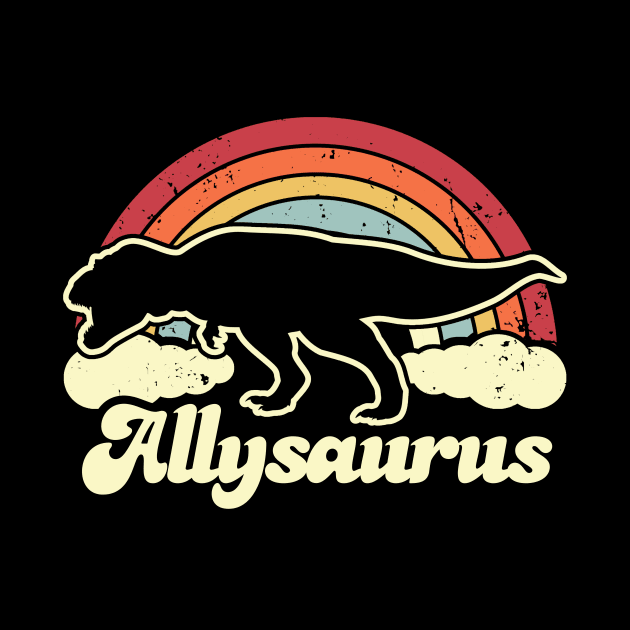 Allysaurus LGBTQ Ally Pride Month Rainbow by Visual Vibes