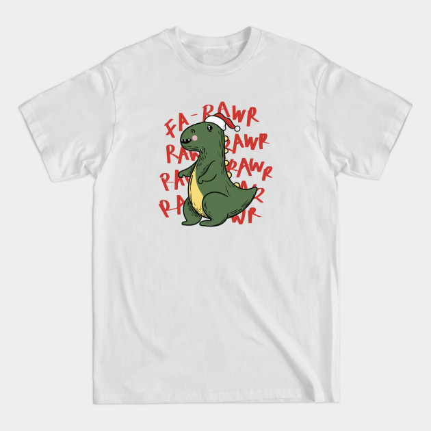 Discover Cute Christmas T-Rex // Fa Rawr Rawr Rawr Rawr - Christmas T Rex - T-Shirt