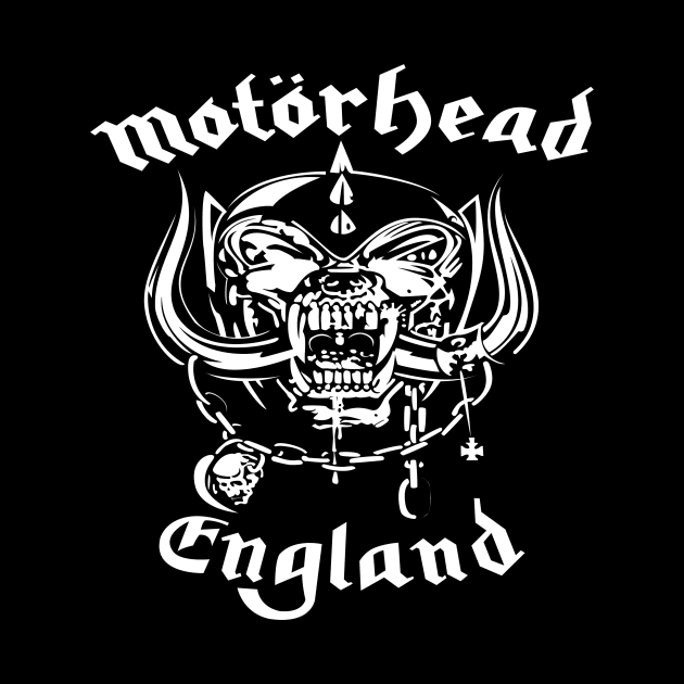 motorhead skull england by red circle