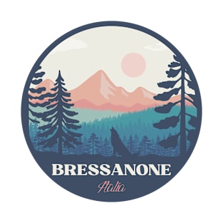 Bressanone Italia minimalist retro landscape badge T-Shirt