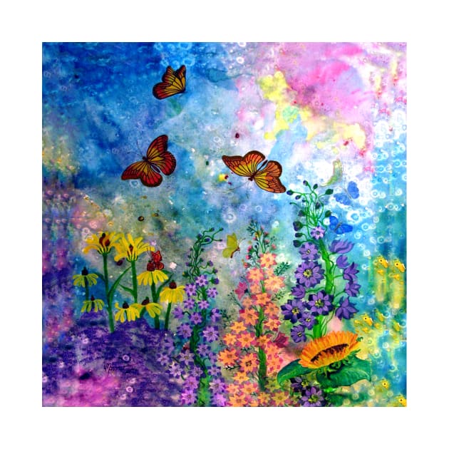 Butterfly Garden (Square) by ArtByMark1