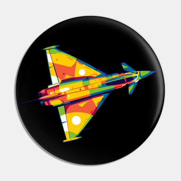 Typhoon Flying Jet Pin by wpaprint