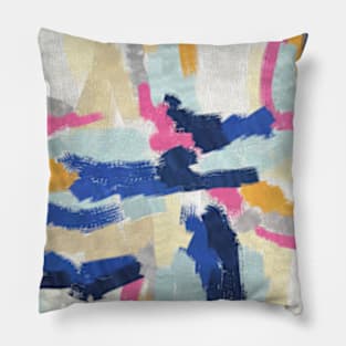 Brushwork exploration artwork Pillow