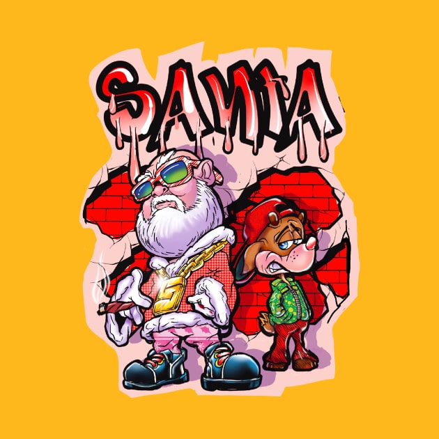 HIP HOP SANTA AND RUDY by Biomek