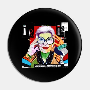 Iris Fashion Icon Pin