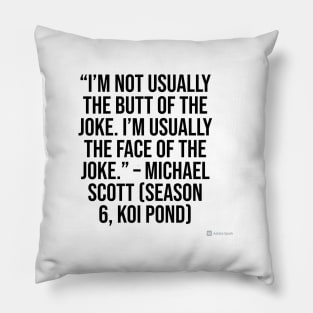 the office funny quote Pillow