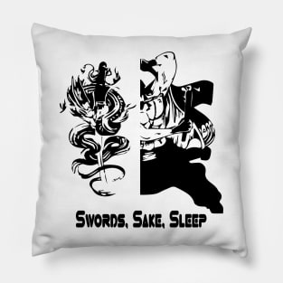 swords sake sleep roronoa zoro anime samurai one piece gift Pillow