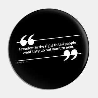 Freedom quote Pin