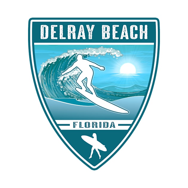 Surf Delray Beach Florida by Jared S Davies