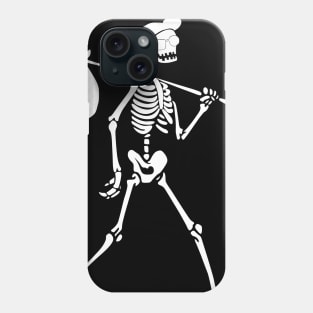 Skull with money bag Phone Case