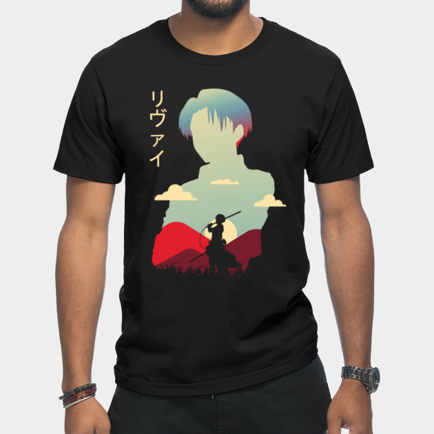 Levi Ackerman Negative Space 2 - Attack On Titan - T-Shirt