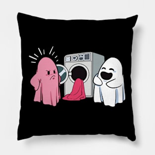 Mad Pink Ghost Pillow