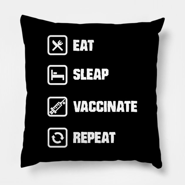 Eat Sleep Pillow by WkDesign