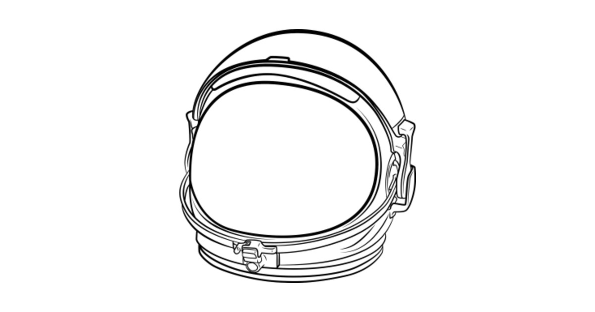 LIMITED EDITION. Exclusive Astronaut Helmet Line Art - Astronaut Helmet