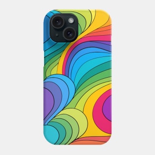 Trippy Hippie Rainbow Swirl Phone Case