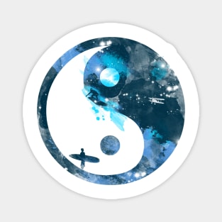 yin yang surfers Magnet