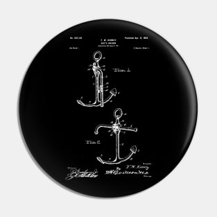 Ship's Anchor patent, anchor blueprint Pin