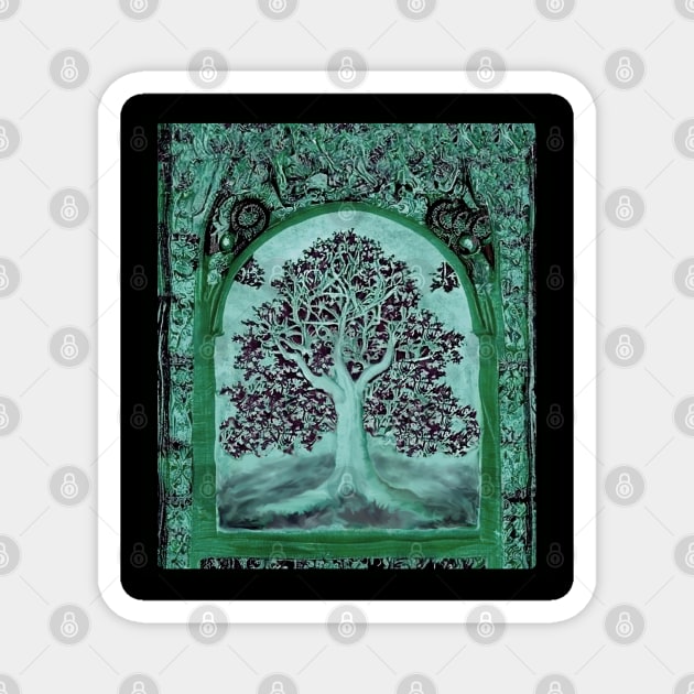 Tree of Life Medieval Tapestry Renaissance fair ren festival deadhead Magnet by Aurora X