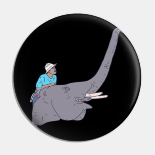 Mahout - Elephant Rider - Direct the Rider Pin