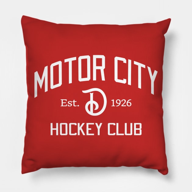 Motor City Hockey Club Pillow by soulf1re