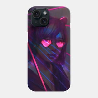 Cyberpunk girl Phone Case