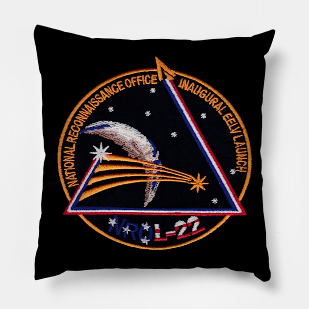 NROL-22 Logo Pillow by Spacestuffplus