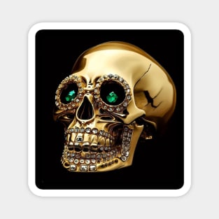 Golden Skull . Magnet