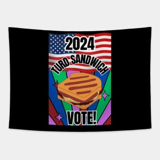 Vote Turd Sandwich 2024 Tapestry
