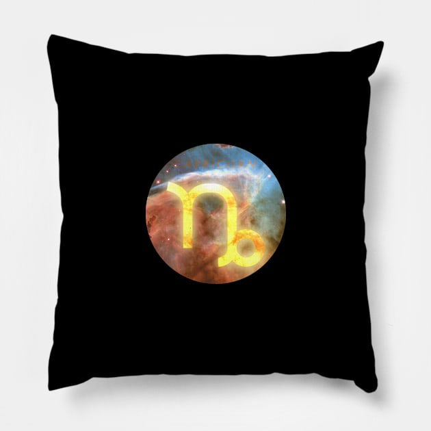 Capricorn Galaxian Pillow by crtswerks