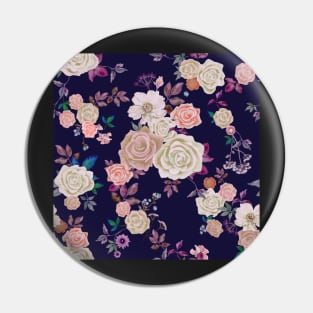 Rose garden antique repeating design Pin