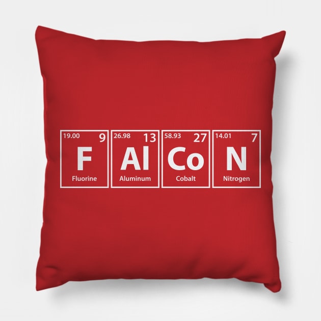 Falcon (F-Al-Co-N) Periodic Elements Spelling Pillow by cerebrands