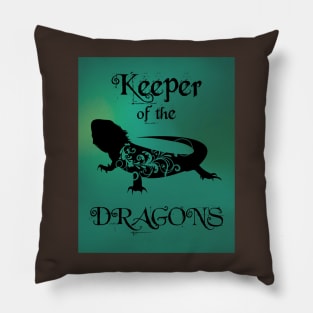 Bearded Dragon - Keeper of the Dragons Pillow