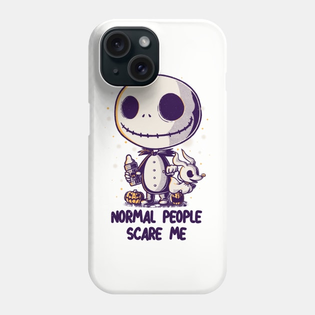 Normal People Scare Me Phone Case by studioyumie