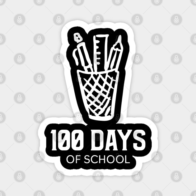 100 days of school Magnet by Hunter_c4 "Click here to uncover more designs"