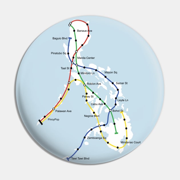 Philippines Transit Map Pin by pinoypop