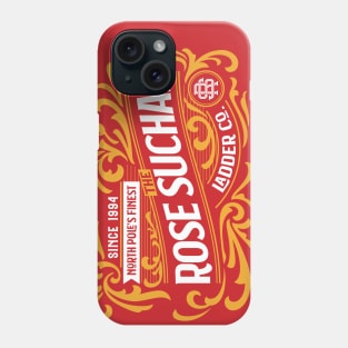 The Rose Suchak Ladder Co. (White and Gold on Red) Phone Case