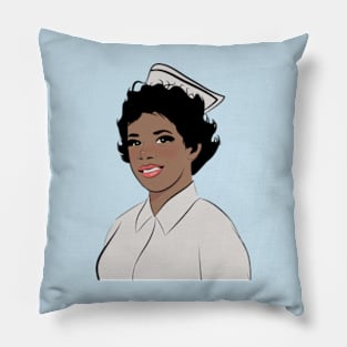 Comic book style nurse from the 50s Pillow