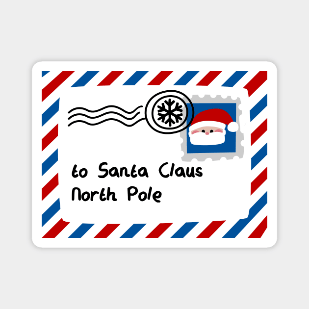 Letter To Santa Claus Magnet by soniapascual