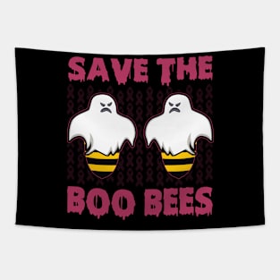 Save The Boo Bees Breast Cancer Awareness Halloween Tapestry