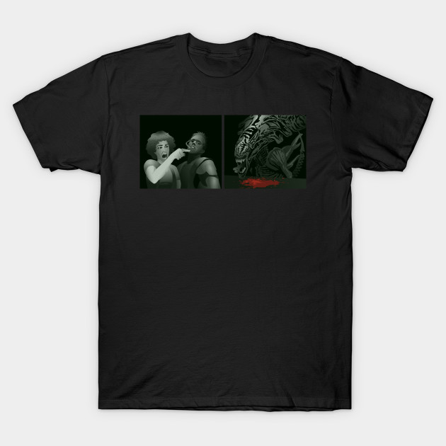 Ripley Yelling At Alien Confused Cat Meme T Shirt Teepublic