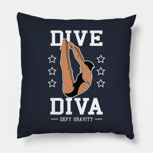 Womens Diving Dive Diva Springboard Platform Diver Pillow