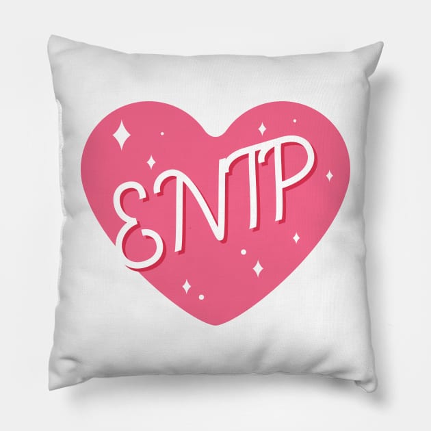 ENTP personality typography Pillow by Oricca