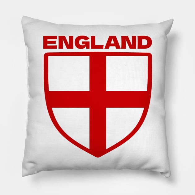 England World Cup Soccer Pillow by Issho Ni