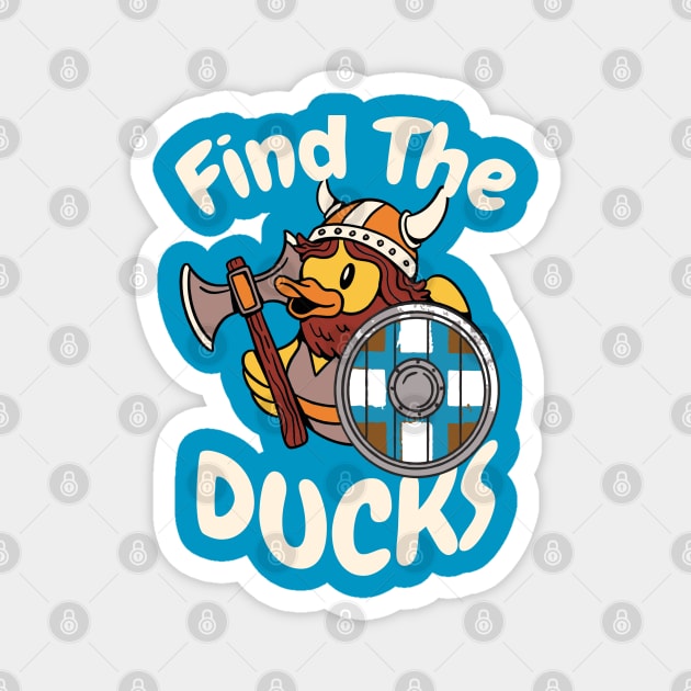 Find the Ducks Magnet by WarFX Designs