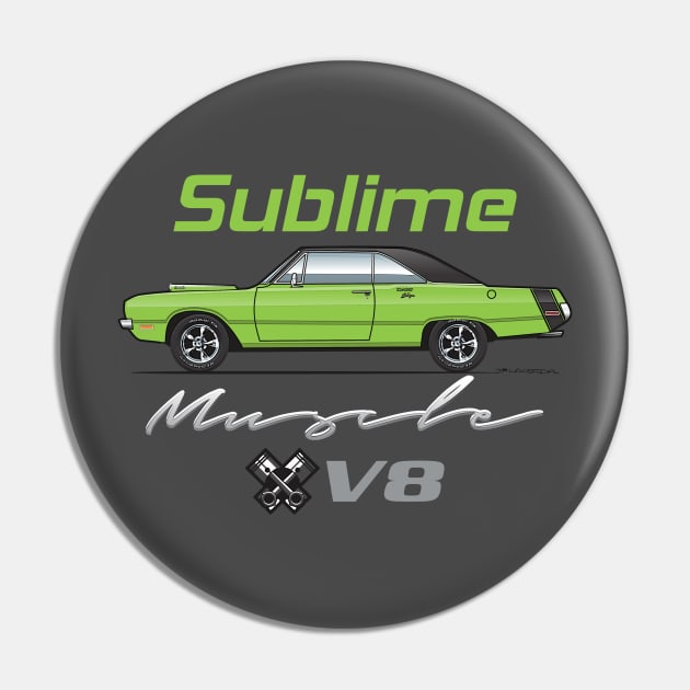 Sublime Muscle Pin by JRCustoms44